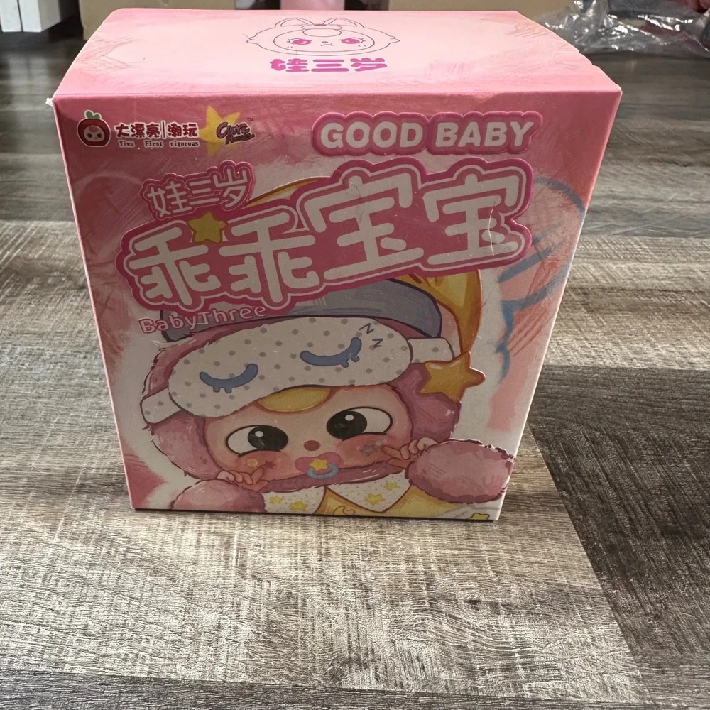 Cureplaneta Baby Three Plush Blind Box Unisex OS Pink Bunny Fuzzy Charm